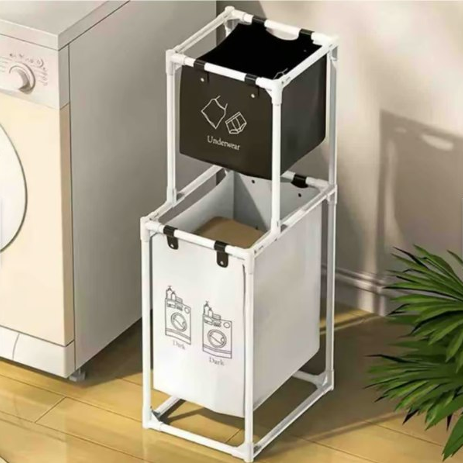 CESTA ORGANIZADORA DE ROPA X2 YH6901-2 2