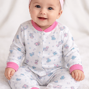 Pijama Infantil Bebé Algodón Conjunpantalón Y Saco Blathmoda
