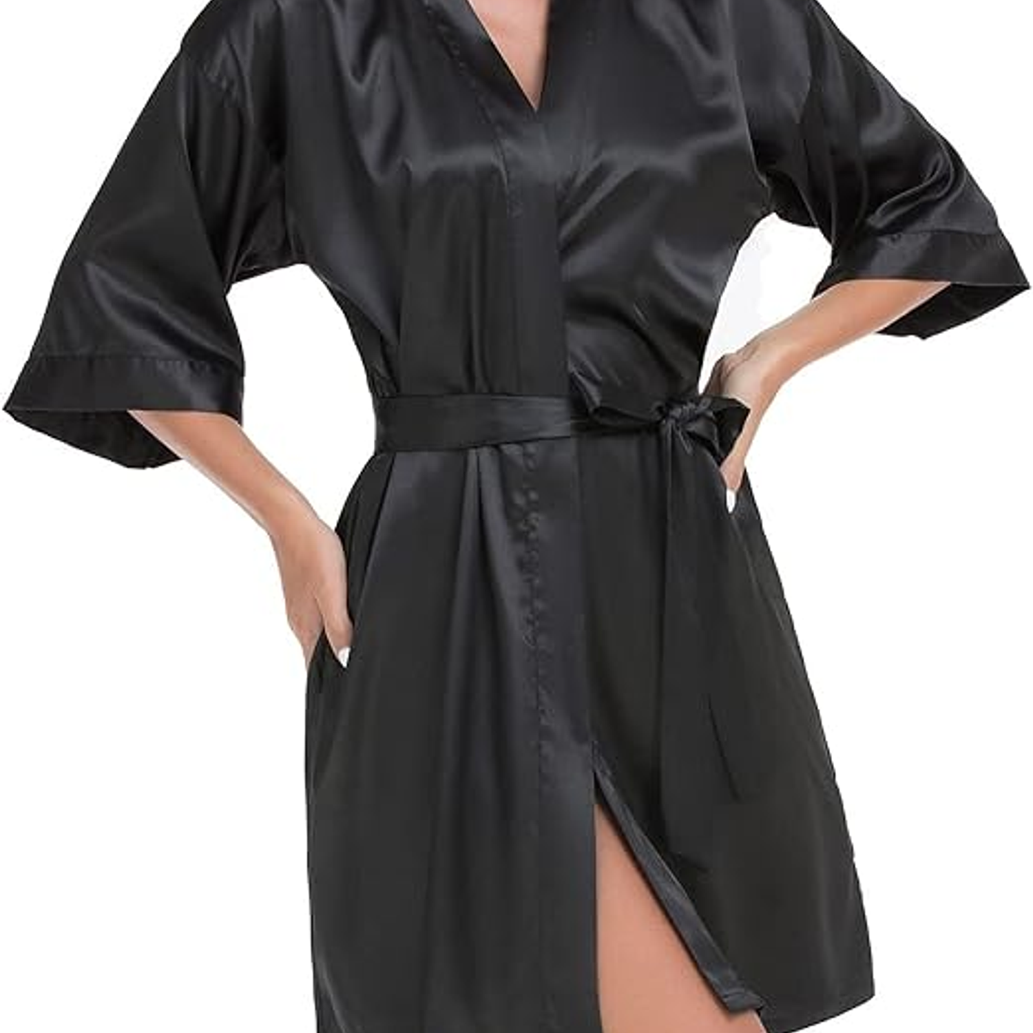 Levantadora en satín pijama unicolor - Cliente Mayorista 1