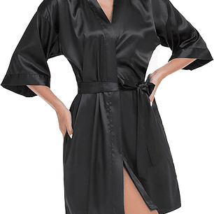 Levantadora en satín pijama unicolor - Cliente Mayorista