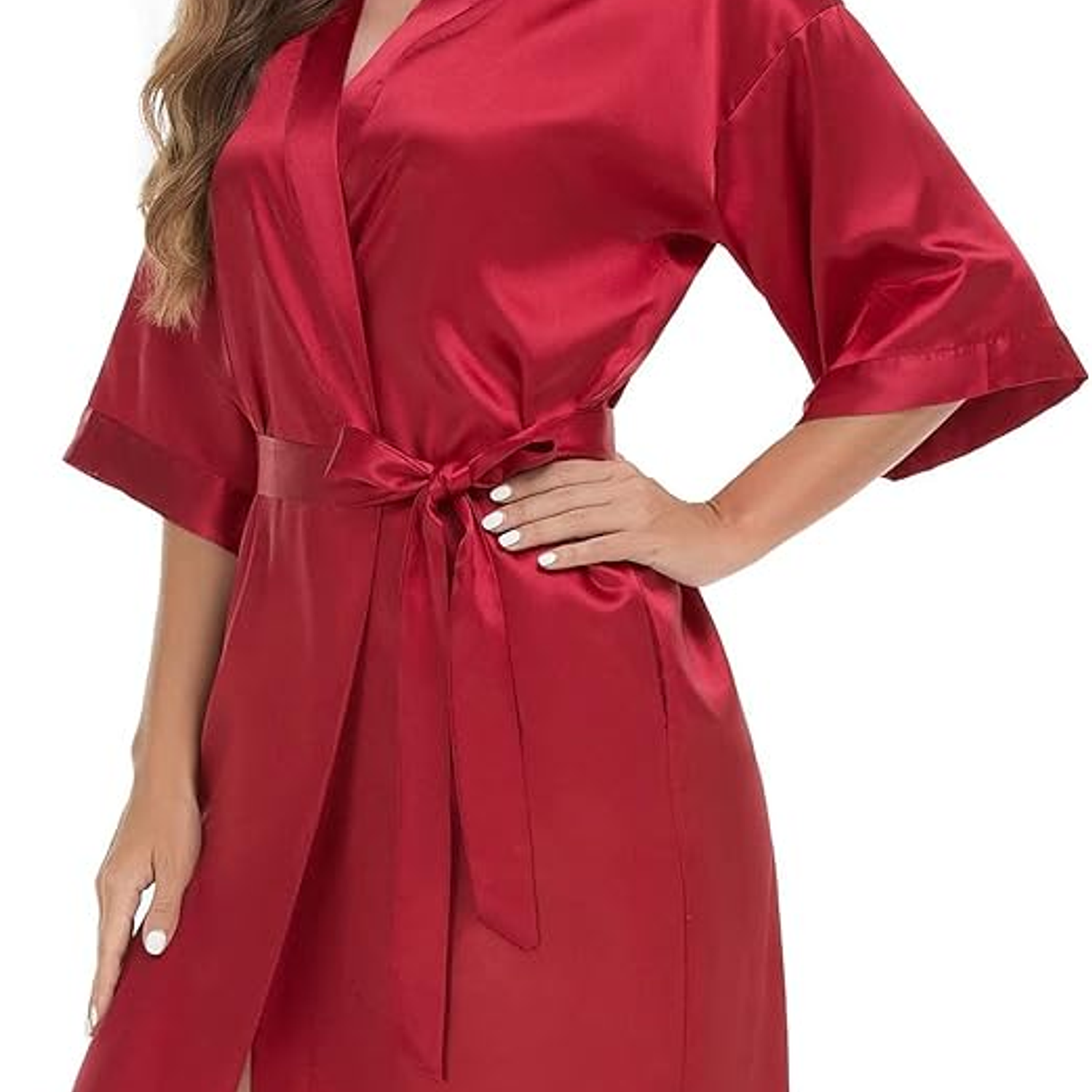 Levantadora en satín pijama unicolor - Cliente Mayorista 2