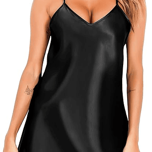 Pijama Vestido corto satín Unicolor - todos los colores - Cliente mayorista