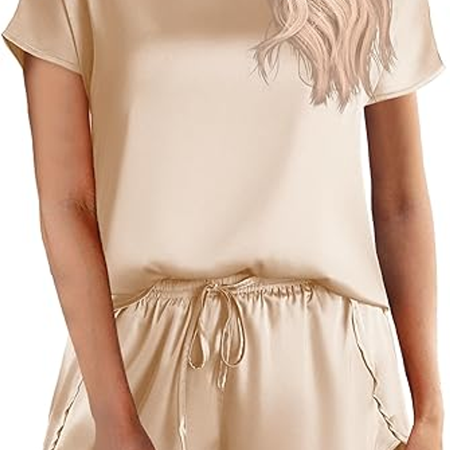 Conjunto Pijama Camisa manga corta y short satin Unicolor - Cliente Mayorista 3