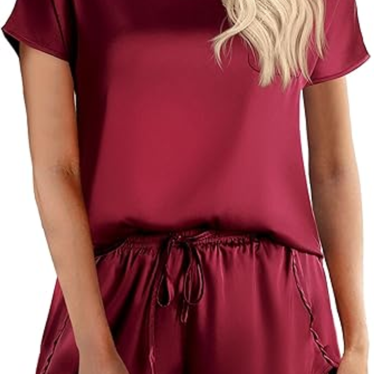 Conjunto Pijama Camisa manga corta y short satin Unicolor - Cliente Mayorista 6