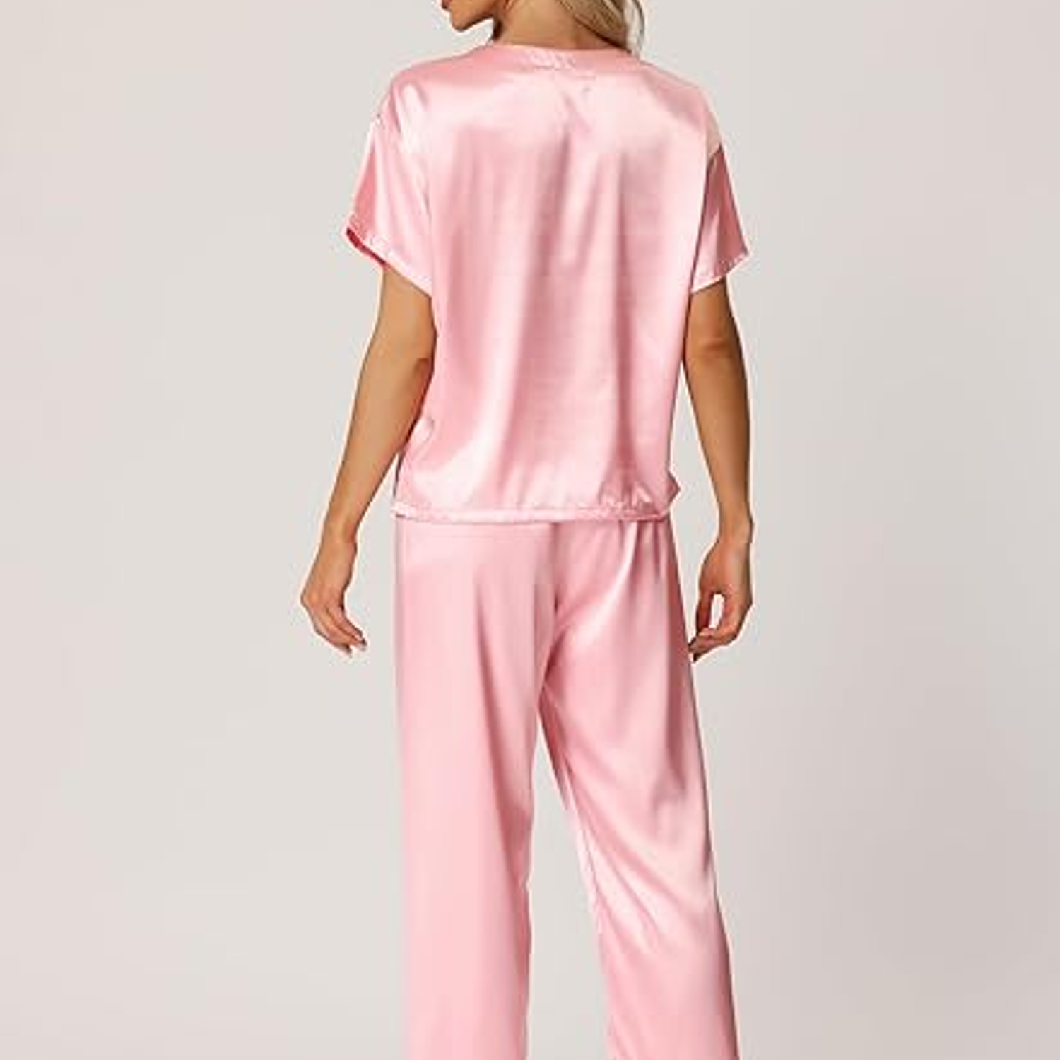 Pijama Satín mujer Camisa Manga Larga y Pantalón Largo - Cliente Mayorista 9