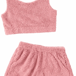 Pijama termica corta unicolo para mujer - Cliente mayorista