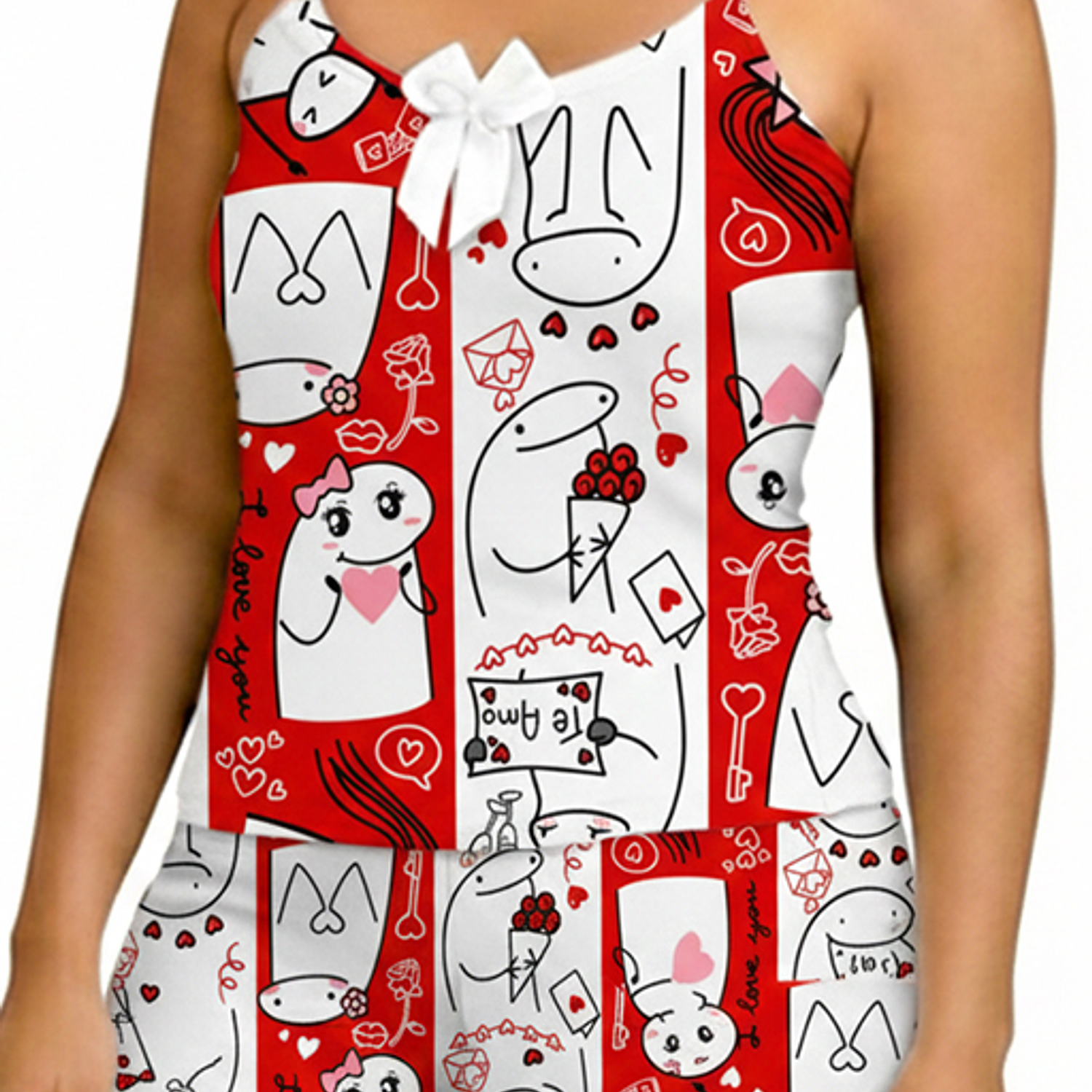 Pijama Fantasma Kawaii mujer short y blusa -Cliente mayoristas 1