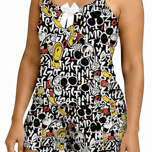 Pijama mujer short y blusa  Miky mouse - Cliente mayorista