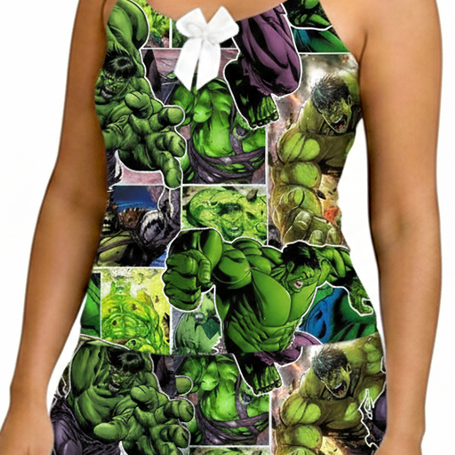 Pijama Mujer Hulk short y blusa tirantas - Piel de durazno - Cliente mayorista