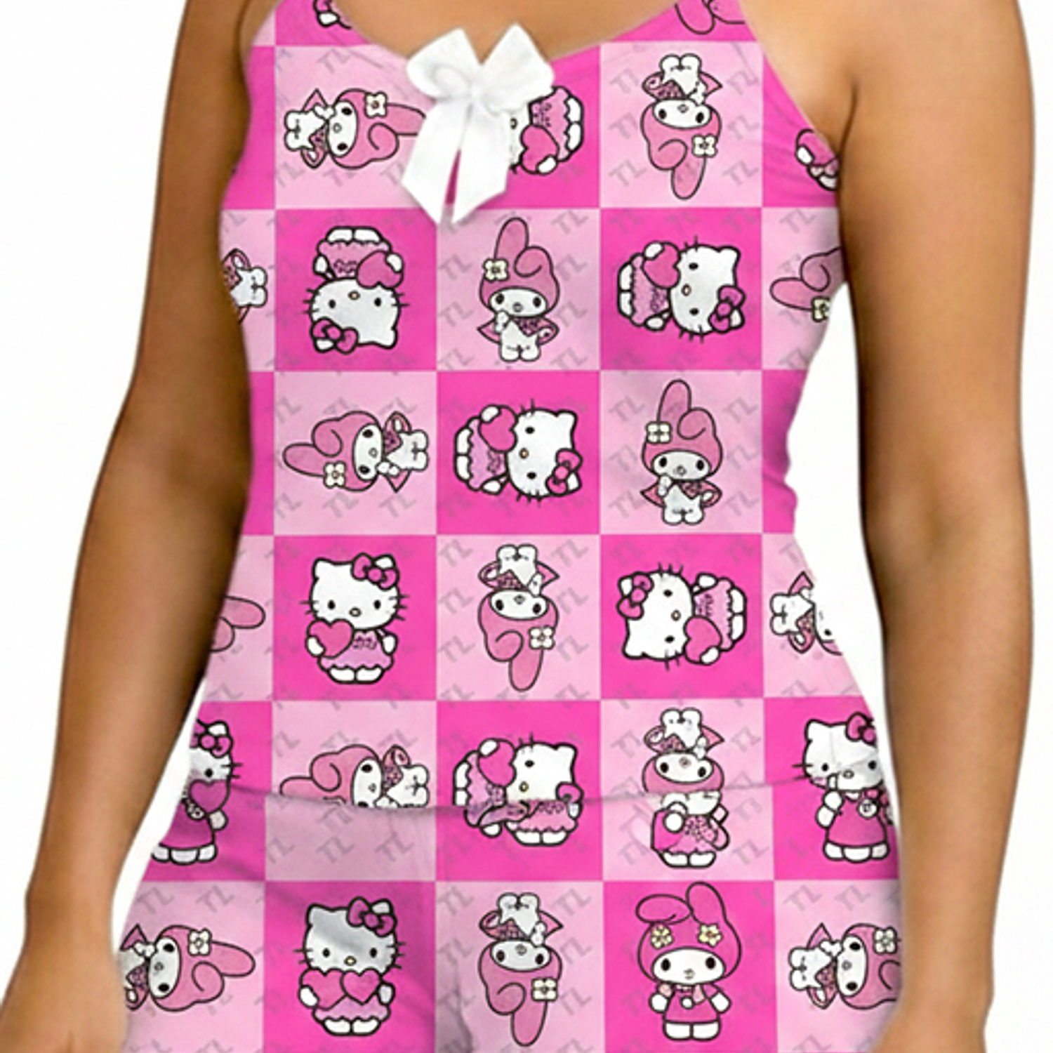 Pijama Mujer Hello Kitty Short y Blusa - Piel de durazno - Cliente Mayorista 4
