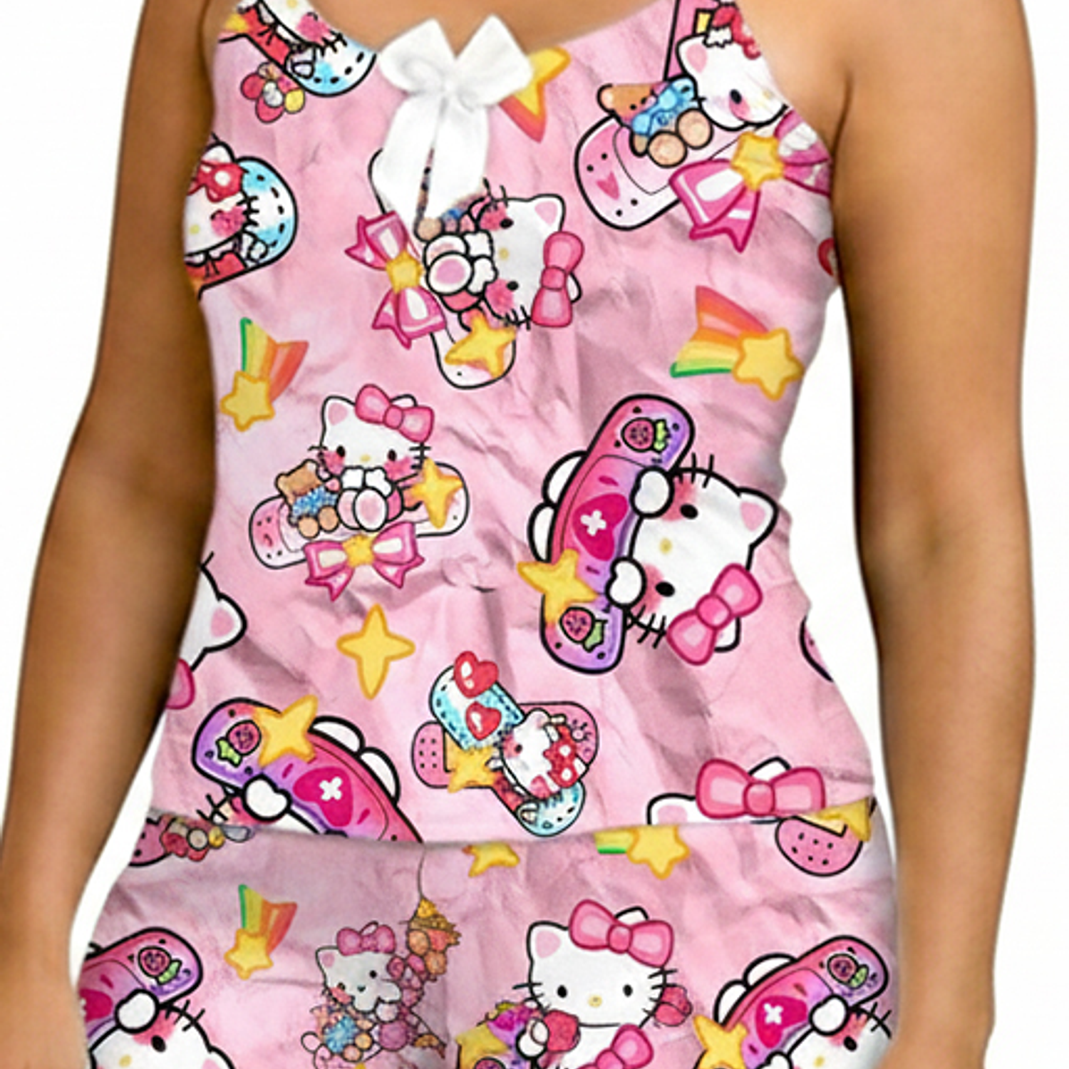 Pijama Mujer Hello Kitty Short y Blusa - Piel de durazno - Cliente Mayorista 8
