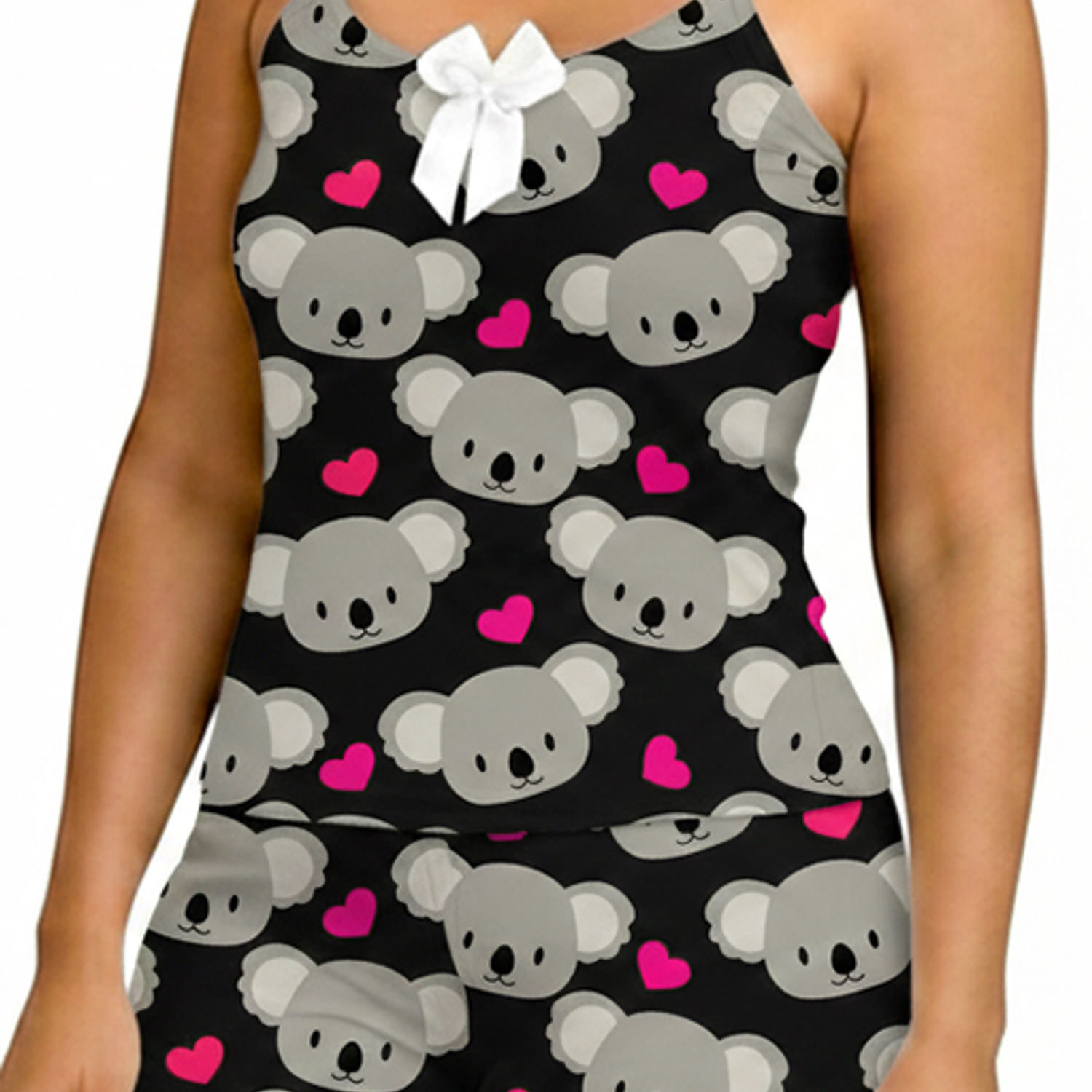 Pijama Mujer Short Y Blusa Koala Ca-13a Blathmoda - Piel de durazno - Cliente Mayorista