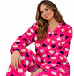 Pijama para mujer térmica pantalón y saco corazón colores | Blathmoda - Miniatura 1
