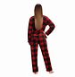 Pijama termica para mujer cuadros roja - Cliente mayorista - Miniatura 2