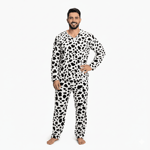 Pijama hombre Térmica negro tigre - Cliente mayorista