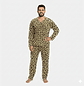 Pijama Hombre térmica tigre café - Cliente mayorista - Miniatura 1