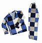 Pijama mujer Terrmica cuadros Azules -Cliente mayorista - Miniatura 1