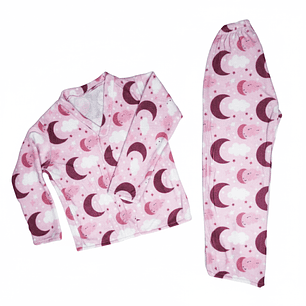 Pijama Mujer Térmica Estampado Media Luna Blathmoda