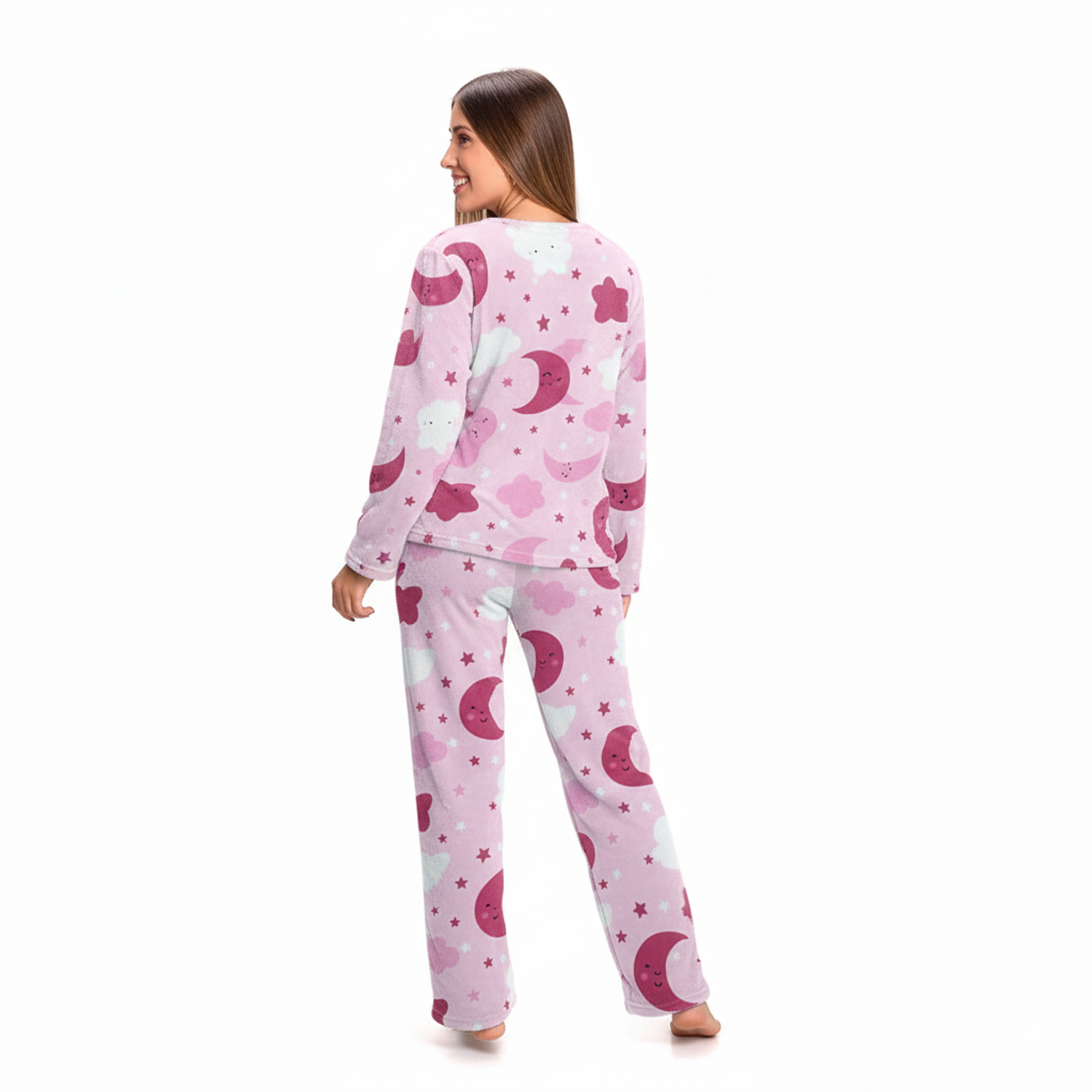 Pijama Mujer Térmica Estampado Media Luna Blathmoda 3