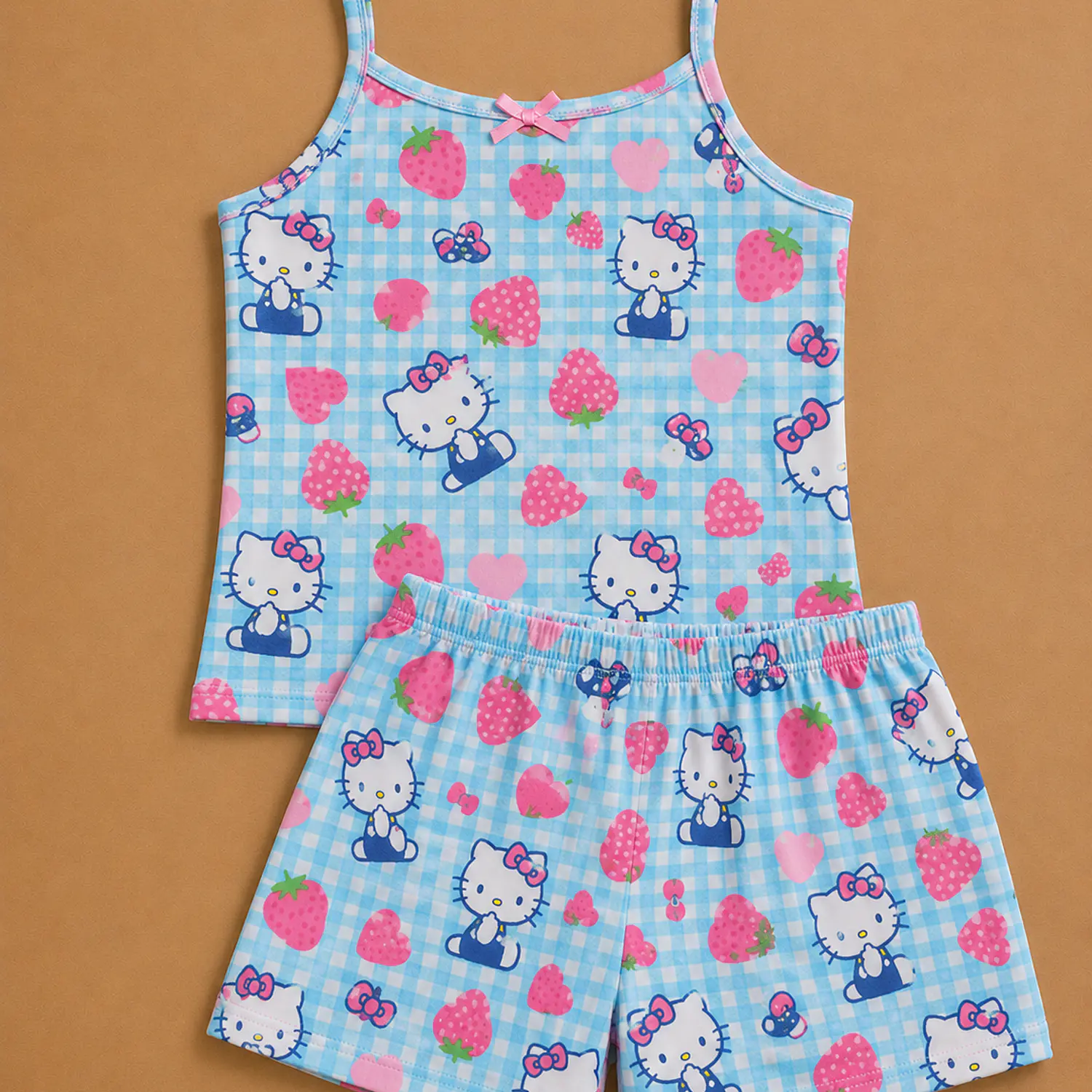 Pijama Mujer Hello Kitty Short y Blusa - Piel de durazno | Blathmoda 9