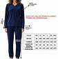 Pijama Térmica para Dama Azul Oscuro unicolor Blathmoda Suave y Elegante - Miniatura 5
