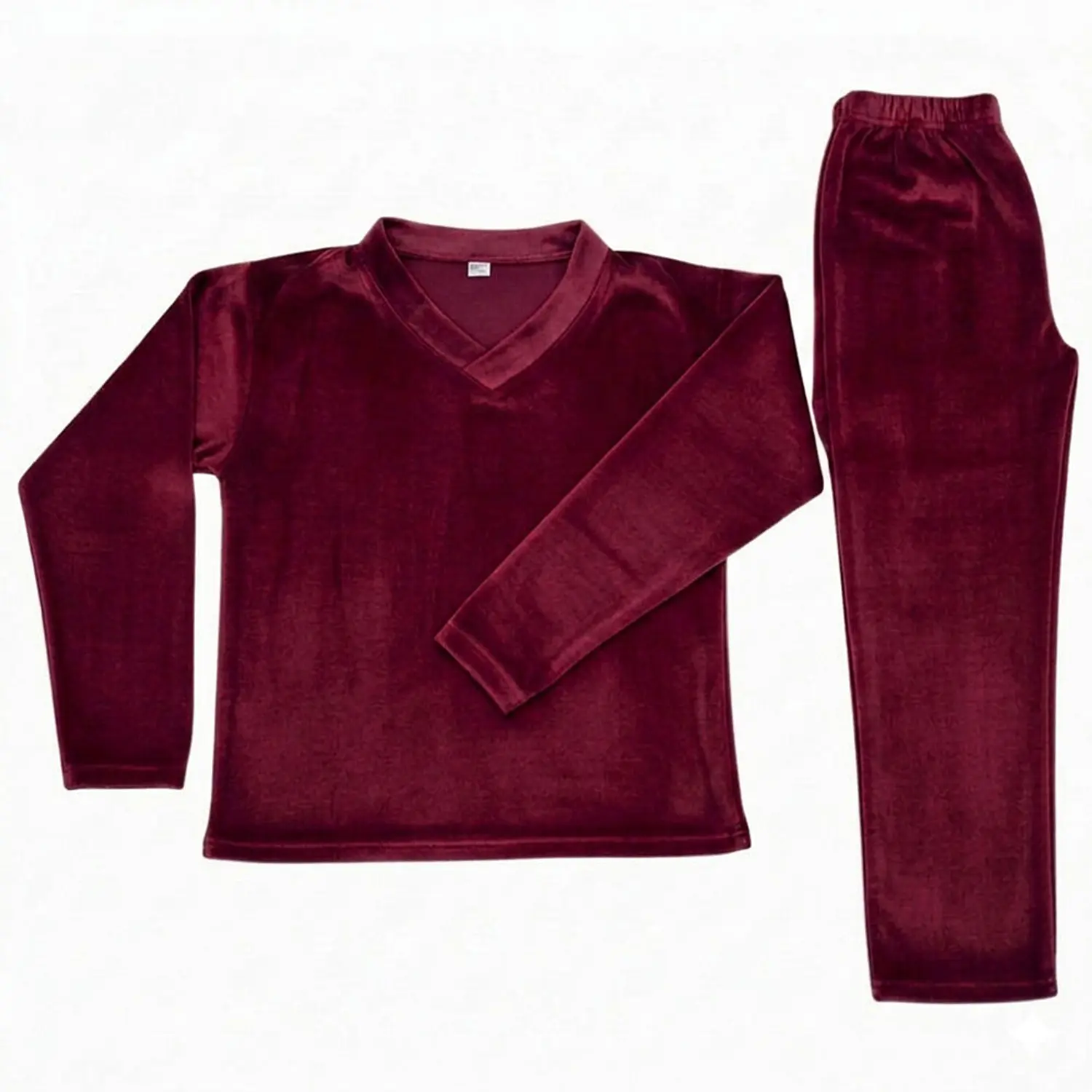Pijama Mujer Térmica Blathmoda Suave, Cálida y Peluchudita Invierno Vinotinto 2
