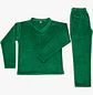 Conjunto Pijama Térmica Mujer Blathmoda Verde Pantalón y Blusa Abrigada - Miniatura 4