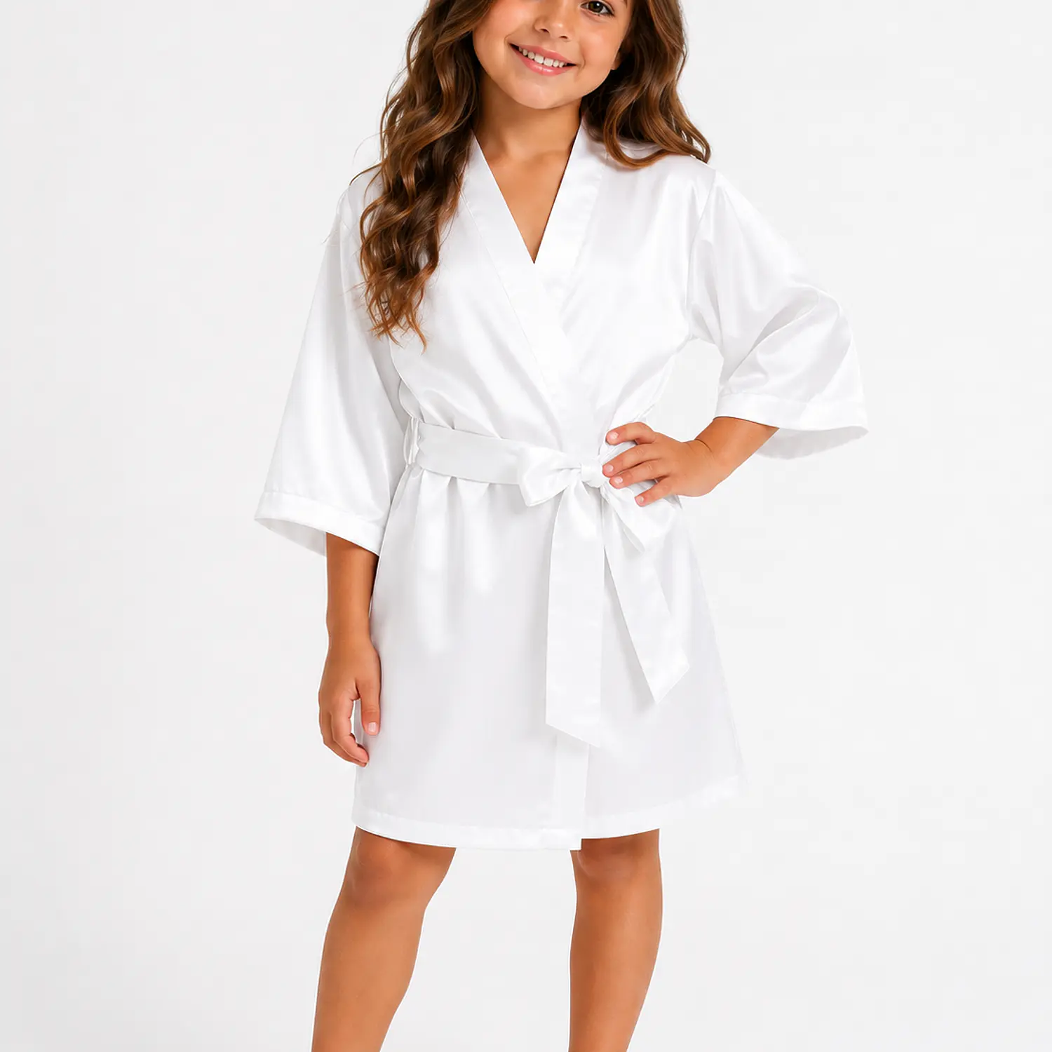 Pijama Infantil Elegante con Levantadora en Satín Blathmoda | Suave, Cómoda y Moderna para Niñas 3