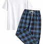 Pijama para Caballero a Cuadros Blathmoda | Suave, Cómoda y Moderna para Dormir - Miniatura 3