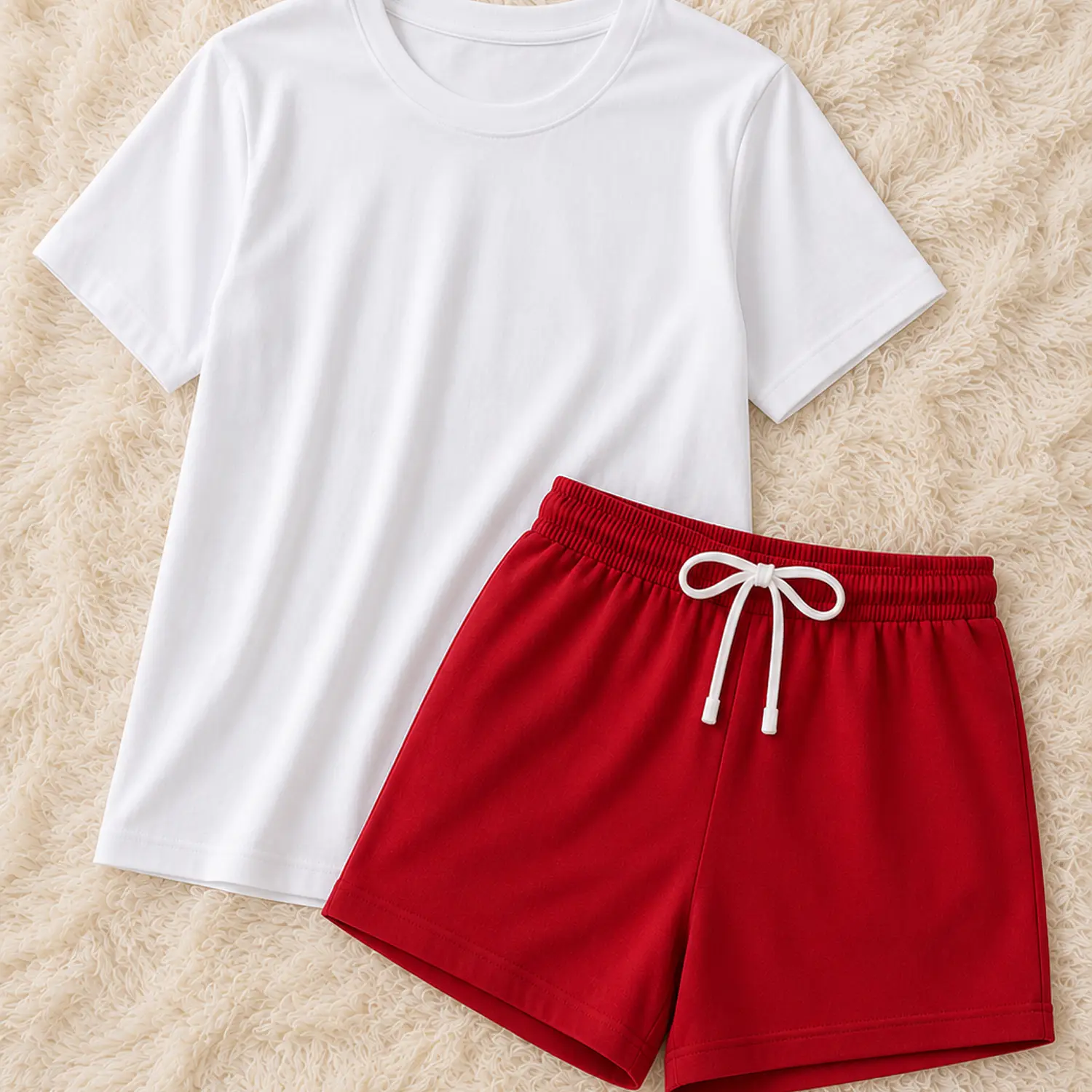Pijama para Mujer Camiseta y Short Unicolor Blathmoda | Suave, Cómoda y Fresca para Dormir 3