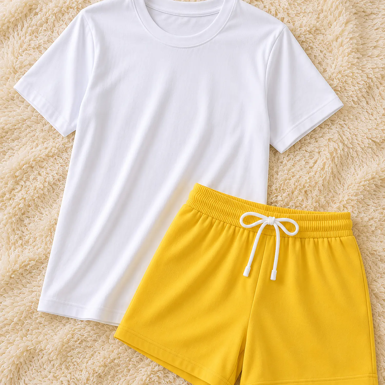 Pijama para Mujer Camiseta y Short Unicolor Blathmoda | Suave, Cómoda y Fresca para Dormir 4