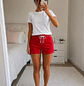 Conjunto para Mujer Short y Blusa Unicolor Blathmoda | Ropa Cómoda para Estar en Casa - Miniatura 1