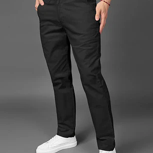 Pantalón Drill Negro para Caballero Blathmoda | Cómodo, Moderno y Resistente