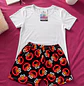 Pijama Mujer Short Estampado Nemo y Camiseta Blanca | Blathmoda - Miniatura 3