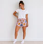Pijama Winnie Pooh para Mujer con Camiseta Blanca y Short | Blathmoda - Miniatura 2