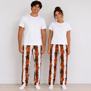 Pijama Térmica para Parejas Café Oso | Hombre y Mujer | Blathmoda