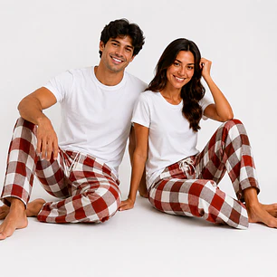 Pijama Parejas cuadros | Suave, Cálida y Cómoda | Blathmoda