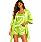 Pijama Mujer en Satín con Kimono, Short y Blusa de Tirantas | Blathmoda - Miniatura 16