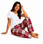 Pijama para Mujer Cuadros con Pantalón y Camiseta Blanca Blathmoda | Suave, Cómoda y Moderna - Miniatura 4