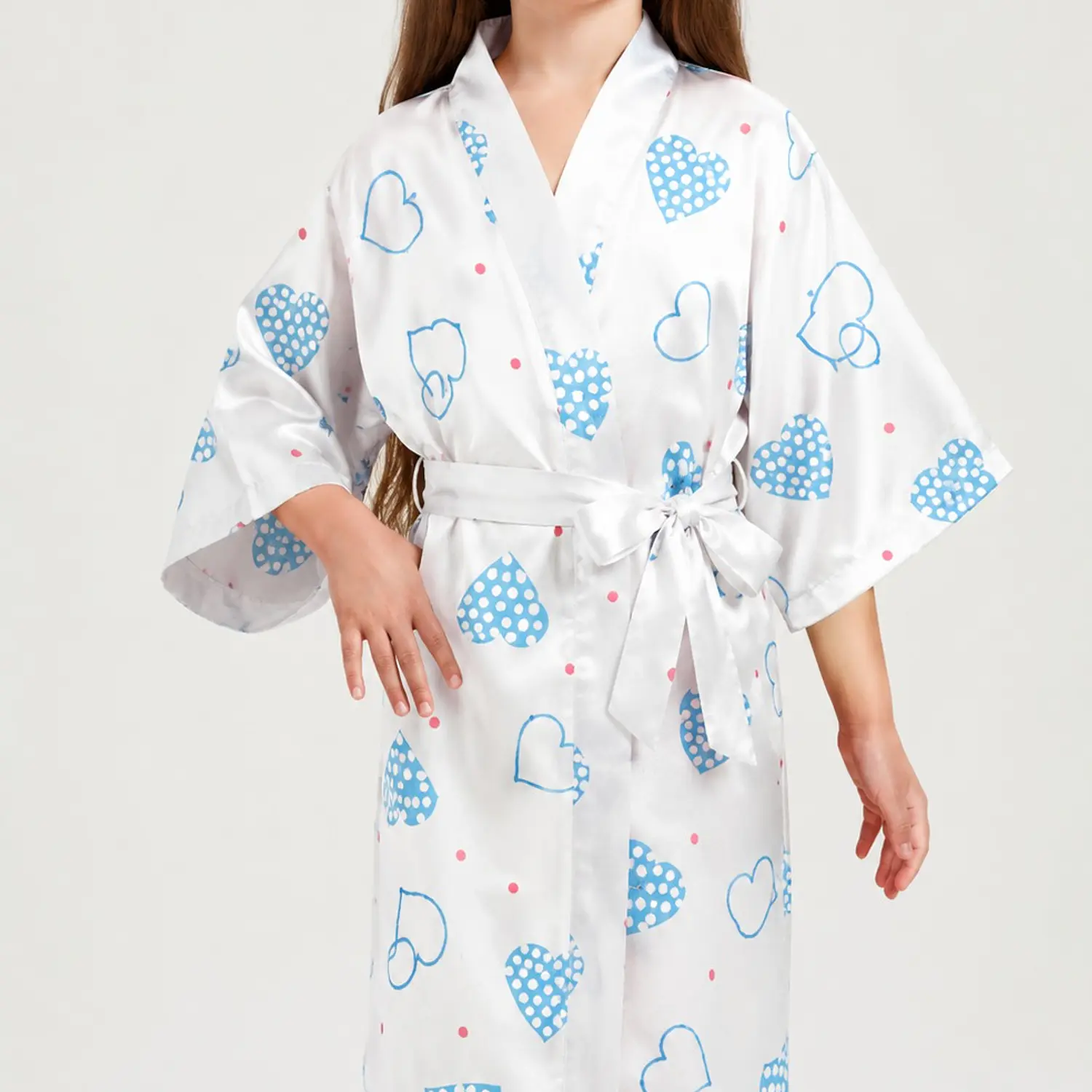 Pijama de Algodón con Levantadora Kimono Estampado para Niñas | Suave y Cómoda | Blathmoda 6