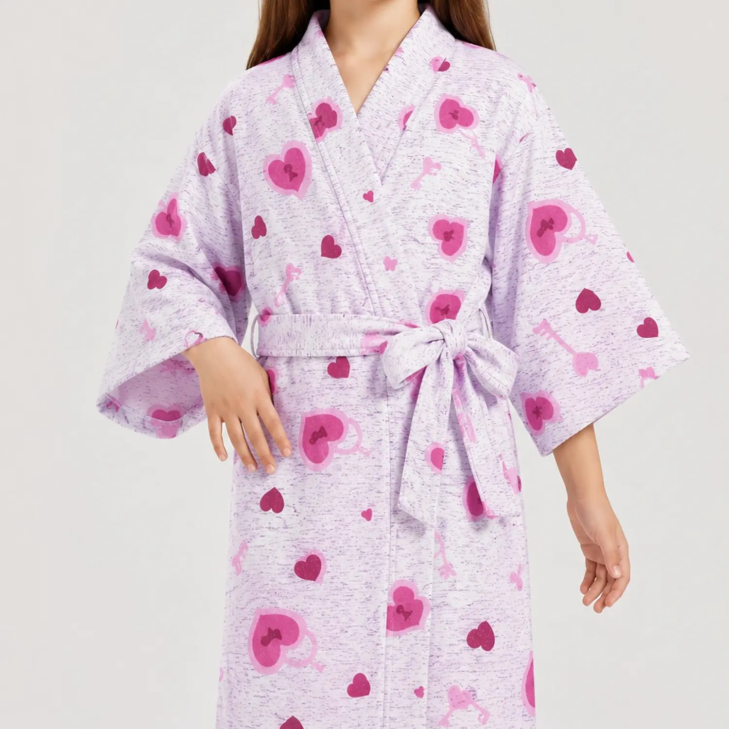Pijama de Algodón con Levantadora Kimono Estampado para Niñas | Suave y Cómoda | Blathmoda 7