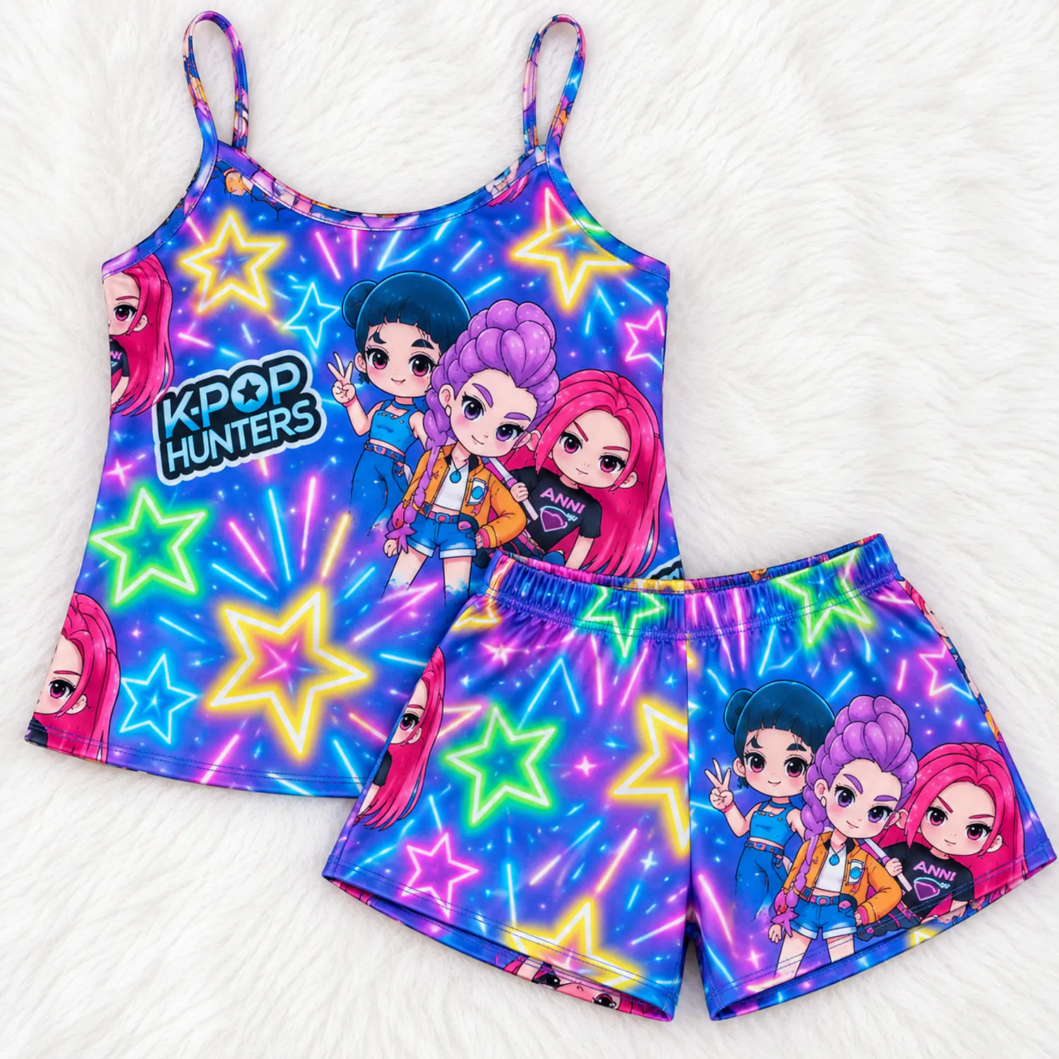 Pijama Kpop Mujer Short + Blusa | Pijama Juvenil Blathmoda 1