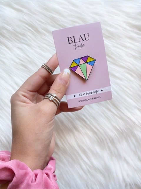 PINS DIAMANTE COLORES