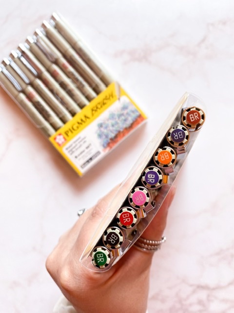 Set 8 Marcadores Sakura Pigma Brush