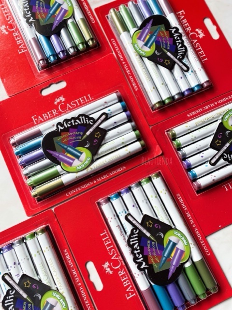 MARCADORES PUNTA PINCEL METALLIC