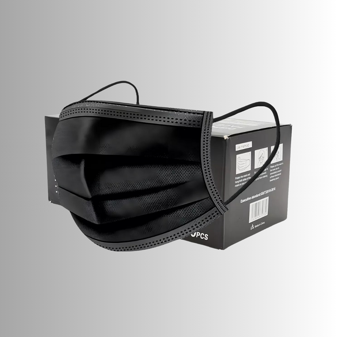 MASCARILLA 3P NEGRA 50U 1