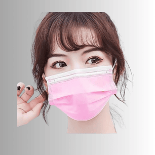 MASCARILLA 3P ROSA 50U