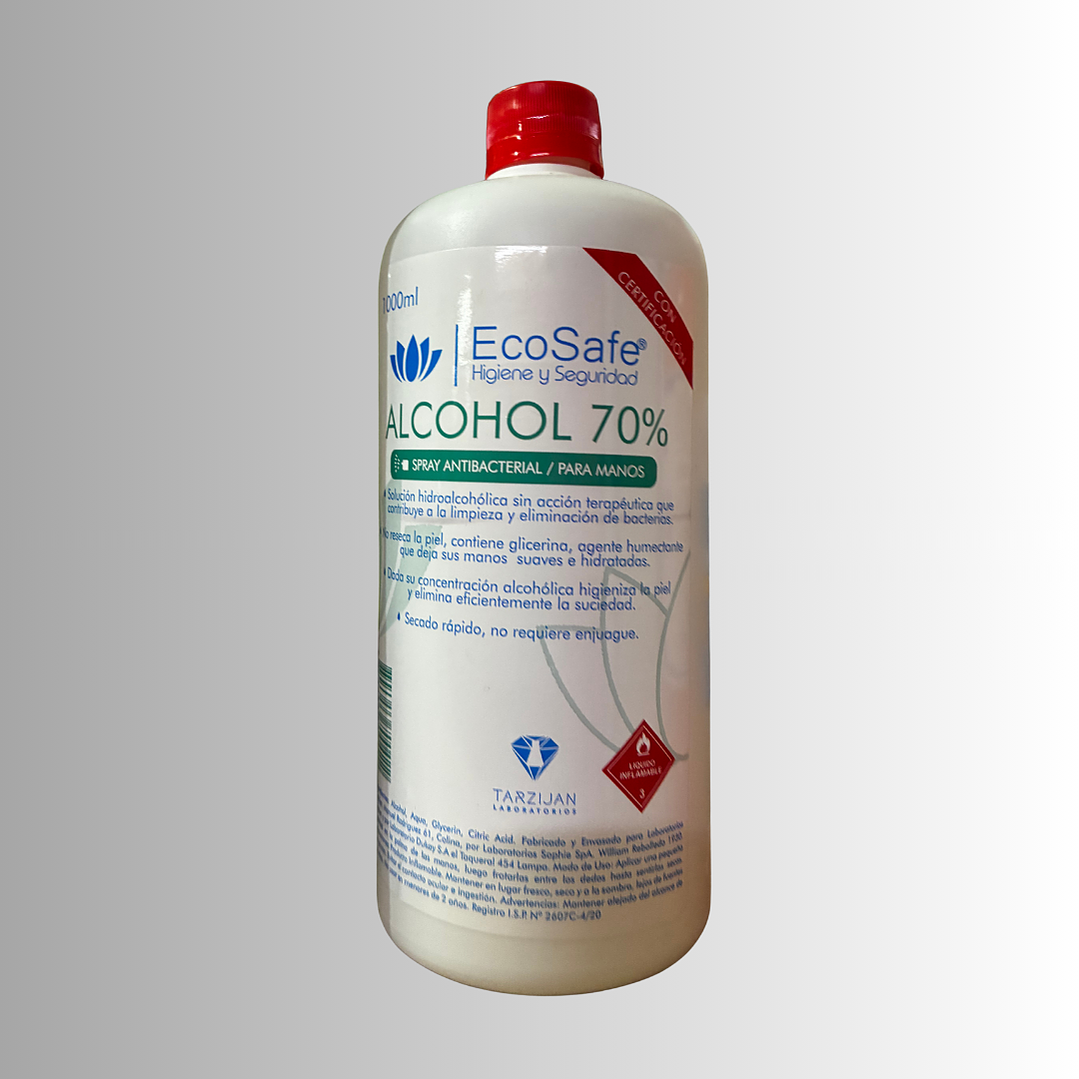 ALCOHOL DESNATURALIZADO AL 70% CON REGISTRO ISP 1