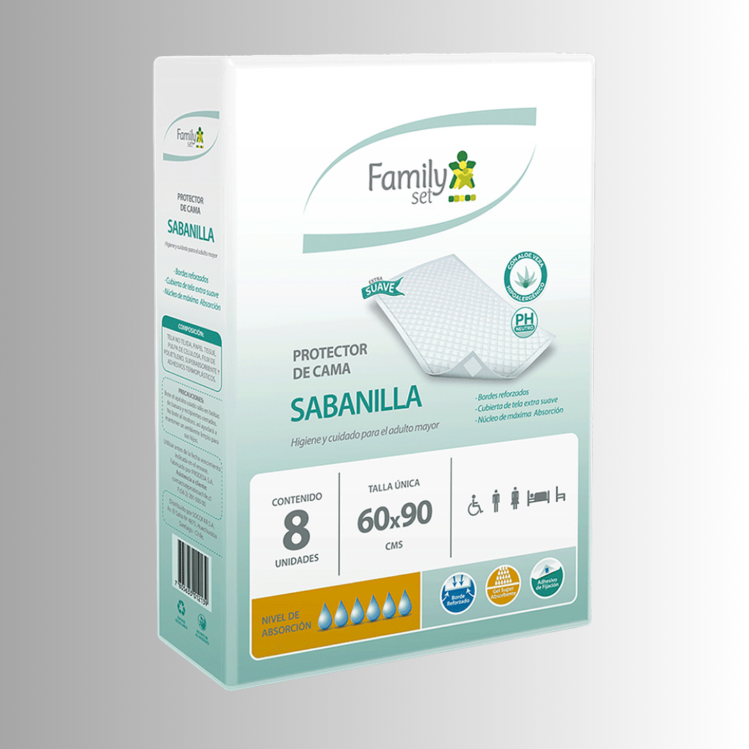 Protector de Cama Sabanilla 8 Unidades de 60 x 90 cms 1