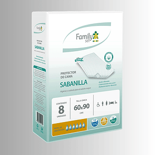 Protector de Cama Sabanilla 8 Unidades de 60 x 90 cms